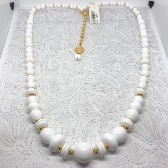 Vintage New old stock Liz Claiborne Beaded Statement necklace - Picture 2 of 6
